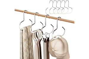‎HEIBOA 5 Stück Gürtelhalter Kleiderschrank, Schalhalter Gürtel Organizer Krawattenhalter Hut-Organizer für Baseballkappen