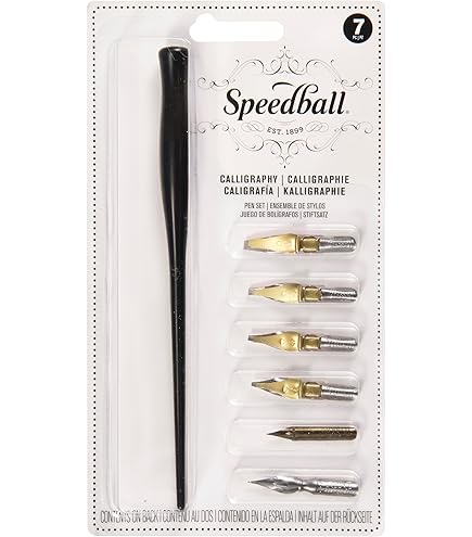 Speedball Calligraphy Fountain Pen Ink Cartridges Set - Black (10 Pack - View #7