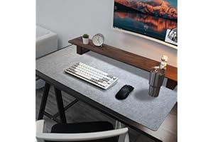 DYOUEN 100X40cm Felt Desk pad, Large Mouse pad, Felt pad, Table Protection and Organizer, for The Office and at Home (Hellgrau, 1000 * 400mm)