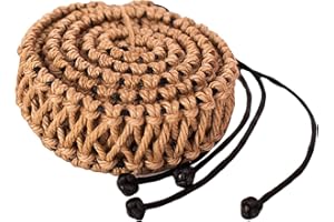 LIUDUO Corde de rotin de la décoration de handpan, corde de chanvre tressé à la main pour 21 pouces -25inch, tambour de la languette handicapé, tampon de protection, éliminez le bruit