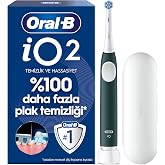 Oral-B iO2 Orman Yeşili Şarjlı/Elektrikli Diş Fır&ccedil;ası, 1 Fır&ccedil;a Başlığı, Tek Şarjda 4 Haftaya Varan Kullanım, Seyahat Kabı