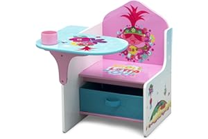 Delta Children Chair Desk with Storage Bin, Trolls World Tour