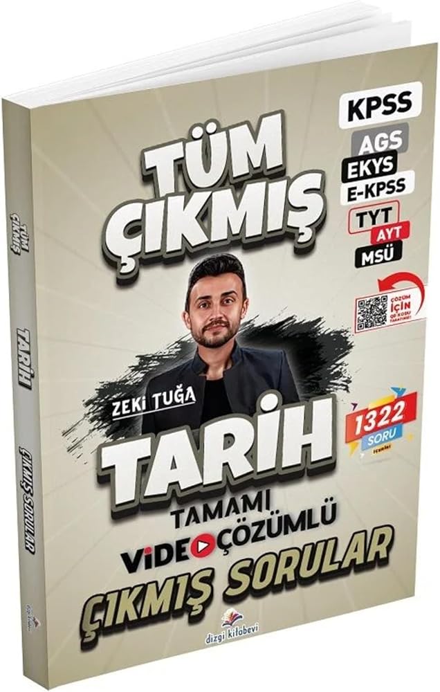 2026 KPSS MEB-AGS EKYS EKPSS TYT AYT MSÜ Tarih Çıkmış Sorular Çözümlü - Zeki Tuğa Dizgi 9786255843906 Dizgi Kitap