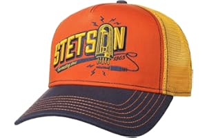 Stetson Czapka Trucker ConnectingMężczyźni - z meshu baseball cap tirowca Snapback, daszkiem, podszewką, podszewką Zima
