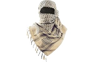 CUCUFA Écharpe Shemagh 43x43in Coton à Carreaux Imprimé Palestine Écharpe avec des Glands à des Glands à la météo Écharpe du désert pour Hommes pour Les Femmes pour Les activités de Plein air, Les accessoir
