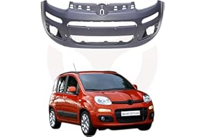RICAMBYCAR Paraurti con Primer da Verniciare, Compatibile con Fiat Panda (319) dal 2012 in poi (Anteriore)