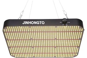 JINHONGTO Lampada per Piante, 1180 LED con IR e UV, 2000W Equivalente, Lampada Piante a Spettro Completo Dimmerabile con Funzione Daisy Chain, Copertura del Nucleo 90x90 cm