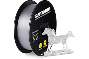 PETG Filament,3D Printer Filament,GIANTARM PETG Filament 1.75mm,Dimensional Accuracy +/- 0.02mm, 1kg,Transparent