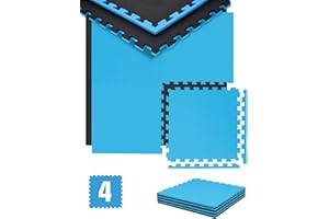 eyepower 2 cm Tappetino Palestra: 1m² Tappeto Fitness - 4 Tappetini Palestra Puzzle 50x50 - Tappeto Schiuma EVA - Tappeto Palestra Tappeto per Ginnastica a Terra