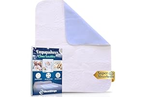 BestZings - Empapadores Bebe - Empapadores Cama Adultos - Empapadores 60x90 - Empapadores Perros 60x90 - Protector Colchon 90 - Pipi Stop - Empapadores Cama Adultos Lavables - Protector Cama - PACK1