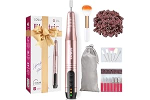 COSLUS Ponceuse pour Ongles Professionnelle, 20000 tr/min Lime à Ongles Electrique avec 45 Kits, Vitesse et Direction Réglables Ongles Manucure Machine pour Manucure et Pedicure