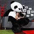 VS Toys Soft Teddy Bear Birthday Gift for Girls and Boys, Valentine Gift, Wife, Girlfriend, Husband, Gift Items (Black White, 6 Feet)