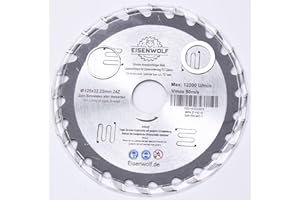 INTER-KERT Lama per sega circolare per legno, 125 x 22 mm, 24 denti