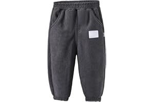 LONGRA Kids Unisex Fleece Jogging Bottoms Boys Girls Childrens School Jog Pants Plain Sports Games Fleece PE Joggers Trouser Elasticated Jogging Tracksuit Bottoms Sweatpants Pull On Trousers for 1-13 Years