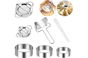 Xingsky Edelstahl Ravioli Dumpling Maker, Ravioli Dumpling Former, Knödel Schimmel, Knödel Hersteller, Ravioli Dumpling, Pierogi Form, Dumpling Maker Set, Jiaozi Hersteller Gerät（7 Pcs）
