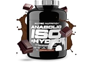 ‎SCITEC NUTRITION Scitec Nutrition Anabolic Iso+Hydro - mieszanka białek serwatkowych - z kreatyną, macą i aminokwasami - kompleks ZMB6 dla utrzymania testosteronu, 2350 g, Czekoladowy