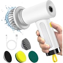 Spazzola elettrica per pulizia Rotante ricaricabile Spin Scrubber senza