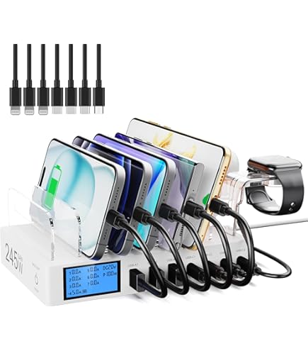 WL2 Multi USB 8-poorts Smart Hub - 40W Wandlader - Oplaadstation met Qualcom 3.0 & Type
