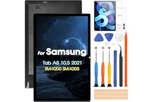 ARSSLY LCD Display per Samsung Galaxy Tab A8 2021 SM-X200 SM-X205, Sostituzione Schermo Touchscreen Digitazer Assembly con Riparazione Kit (10,5 Pollici)