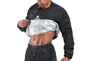 ‎HOTSUIT HOTSUIT Schwitzjacke/Schwitzanzug Herren, Anti Rip Sauna Anzug Zum Abnehmen, Workout Saunajacket - Stoff Upgrade