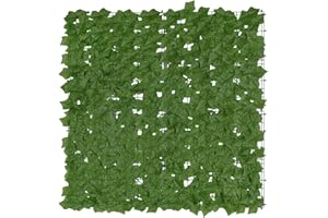 MAXIMEX Ogród ochrona prywatności mod. bluszcz sztuczny bluszcz zielony do ogrodu jako mata maskująca wykonana z poliestru PE nylonu 100 x 100 cm, zielona