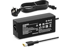 VUOHOEG 65W Cargador Compatible con Lenovo Portatil Adaptador para ThinkPad T430 T440 T450 T460 T470 X240 X250 X270 V110 V130 E540 E550 E570 G50 Z50 G70 Ideapad Flex 2 3 ADLX65NLC2A ADLX65NCC3A Alimentación