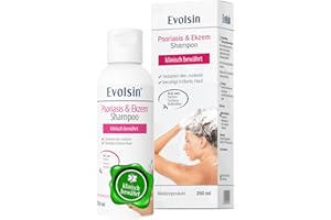 ‎EVOLSIN Evolsin® Ekzem & Psoriasis Shampoo bei Schuppenflechte, Ekzemen &Neurodermitis auf kopfhaut & Körper I OHNE KORTISON I Medizinprodukt I Bei Neurodermitis & Schuppenflechte Kopfhaut