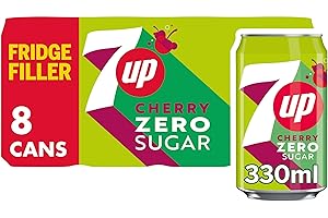 7UP Cherry, zero sugar, 8 x 330ml