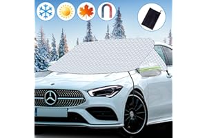 Tevlaphee Copri Parabrezza per Auto, Telo Parabrezza Antigelo, Telo Antighiaccio Parabrezza, Copri Parabrezza Antighiaccio, Ice Protection, Anti UV, Adatto la Maggior Parte dei Veicoli 154 * 128cm