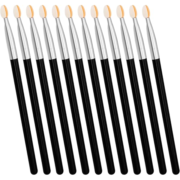 6er-Set Lidschattenpinsel Mit Langem Griff – Zum Verblenden, Schattieren & Auftragen (Kunststoff)