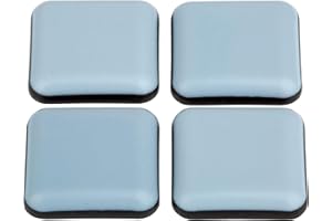 Teflonowe ślizgacze meblowe │ 16 sztuk │ kwadratowe │ 25 x 25 mm │ samoprzylepne │ chroniące podłogę │ ślizgacze PTFE │ firmy FD-Workstuff