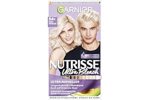 ‎GARNIER Garnier Nutrisse Aufheller für jedes Haar, Bleaching Creme für Aufhellung bis zu 9 Stufen und gegen Gelbstich, Ultra Bleach, D4+