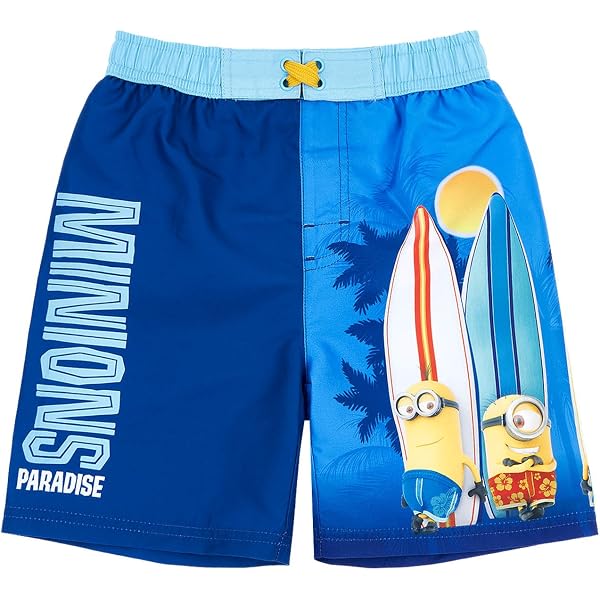 MINIONS Badeshorts Für Jungen – Badehose Mit Despicable Me Design, Größen 3-8 Jahre