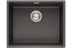 Franke Sirius SID110-50CB 1.0 Bowl Tectonite Undermount Black Kitchen Sink