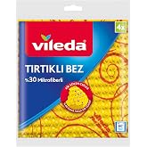 Vileda%30 Mikrofiber Tırtıklı Sarı Bez, 4&rsquo;l&uuml; Paket