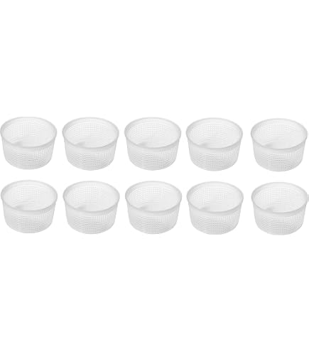 10 x Forma plastica per formaggio 8,2 x 6,8 cm – Stampo per formaggio, Forme e fuscelle, Forme formaggio