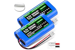 Mspalocell 3.7V 5200mAh XH2.54/2P Batería Conector, Baterías Litio Reutilizables 2 Piezas para Automóvil Juguete RC, Cámara Solar Inalámbrica, Altavoz Inalámbrico, Luz Led Exterior, Lámpara Pared