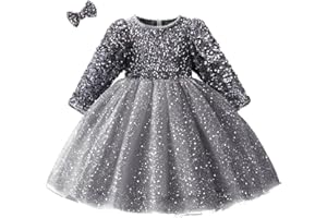 NNJXD Chicas Flor Cordón Princesa Vintage Vestido