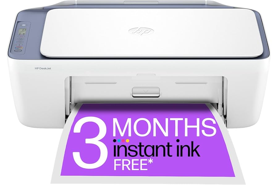 HP DeskJet 2922 All in One Printer | Wireless | Colour | 3 months free Instant Ink Included | Easy Setup & Reliable Wi-Fi | Print, Scan & Copy