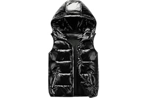 Happy Cherry Piumino senza maniche Gilet trapuntato leggero Girl Boy Warm Autunno Inverno Gilet con cerniera per lo sci del bambino