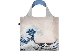 LOQI Museum Hokusai torba na zakupy/torba podróżna z uchwytem, 50 cm, Great Wave