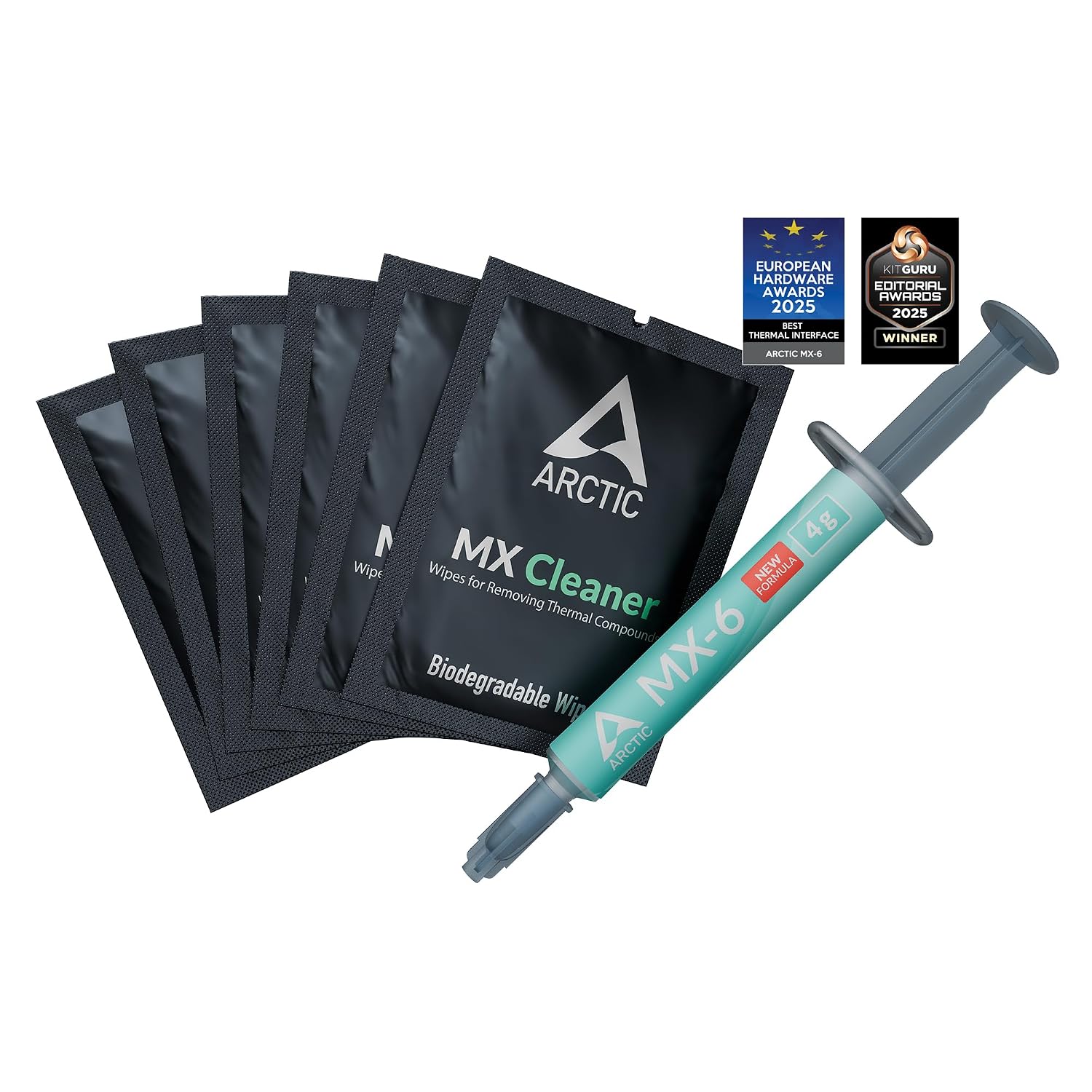 ARCTIC MX-6 (4 g, Incl. 6 MX Cleaner) - Ultimate Performance Thermal Paste