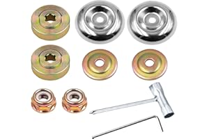 12PCS Dado Fissaggio Kit per Lama Decespugliatore, TREABEAR Accessori per Decespugliatore, Accessori Macchina per Lama Ricambio Tosaerba,Ricambi Decespugliatore per Tosaerba Macchina per l'Irrigazione