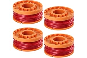 Miotlsy Tira de Recambio de la Recortadora de la línea de la Recortadora de 4piezas Compatible con Worx WG180 WG163 WA0010