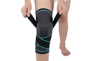 NTRH Knee Brace for Arthritis ACL and Meniscus Tear Adjustable Knee Sleeves for Sports Knee Support for Men and Women (single)
