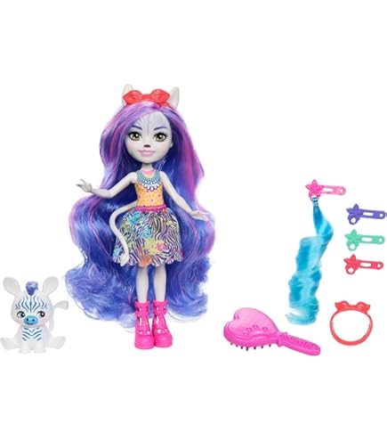 Enchantimals Familiespeelset, Tinsley Schildpad Pop (15,2 cm) met Broertjes/ Zusjes (10,2 cm) en 3 Zeeschildpadfiguurtjes, geweldig cadeau voor kinderen vanaf 3 jaar, HCF95