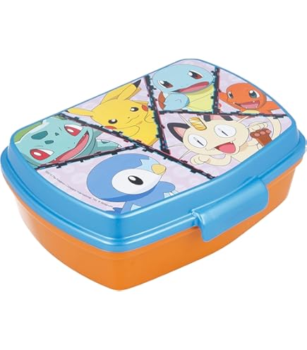 Bottiglia Pokemon Per Bambini PLAYGROUND - 410 Ml, Senza BPA, Con Cannuccia E Manico, Design Colorato