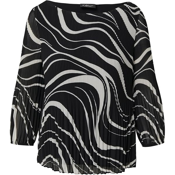 S.Oliver Damen Bluse Langarm – Klassischer Schnitt, Vielseitig Kombinierbar