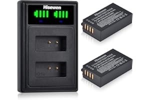 EN-EL20 EN-EL20a Akku und Ladegerät, Hisewen 2 Pack 1220mAh Akku für Nikon Coolpix P1100, P1000, P950, 1 AW1, 1 J1, 1 J2, 1 J3, 1 S1, 1 V3, DL24-500, Coolpix A Kamera