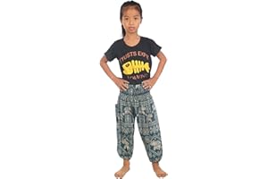 Lofbaz Bebé Pantalones Harem Cintura Alforzada Bohemio Aladdin Pantalones